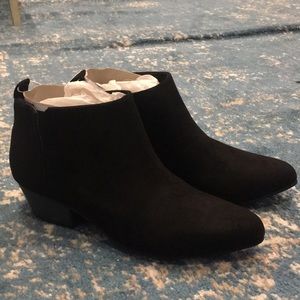 Black Suede Booties